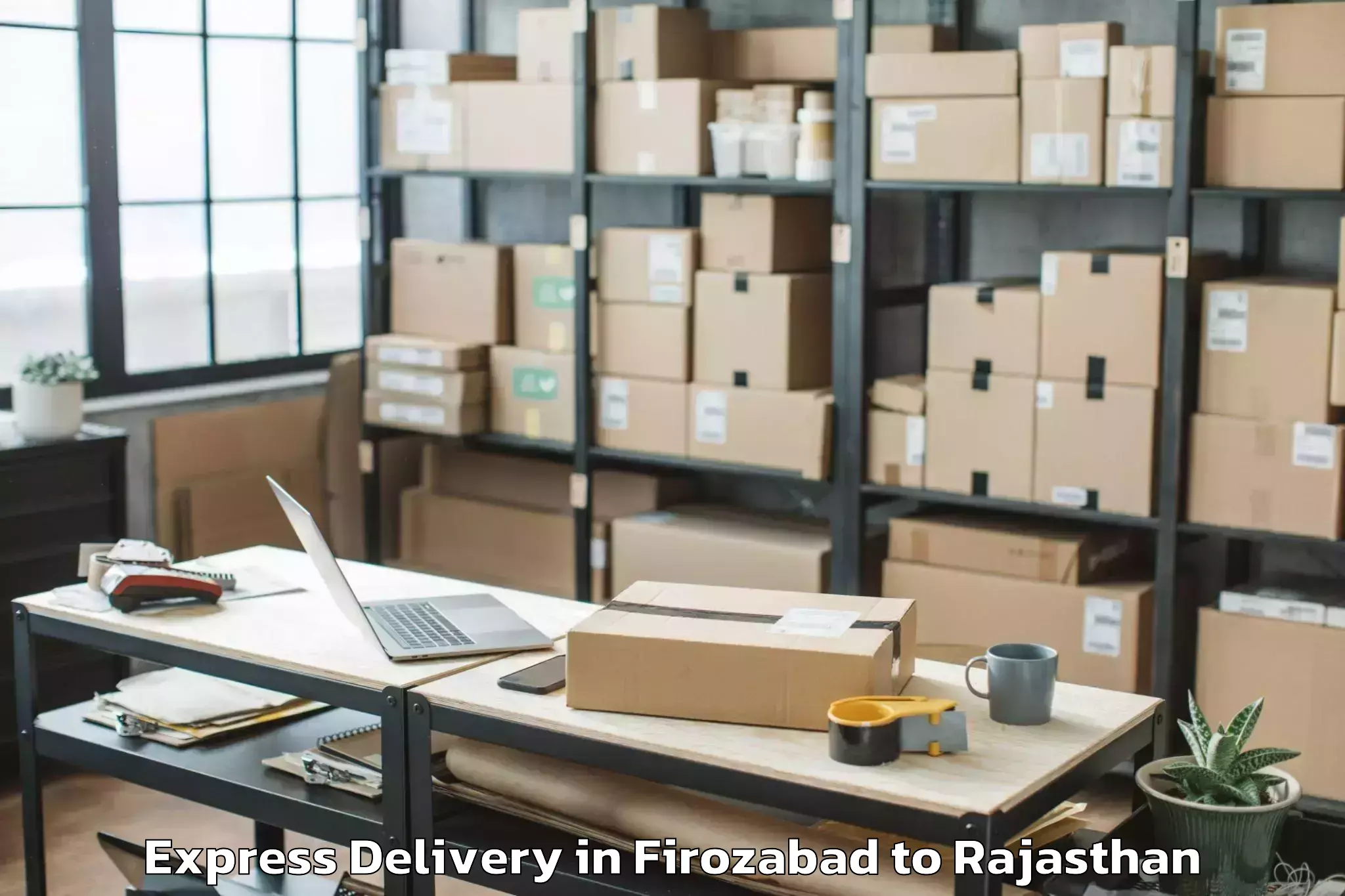 Professional Firozabad to Losal Express Delivery